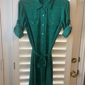 Cabi Green shirt dress